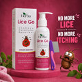 Herba Lice Go | Herbal Anti Lice Shampoo | with free stainless steel comb.