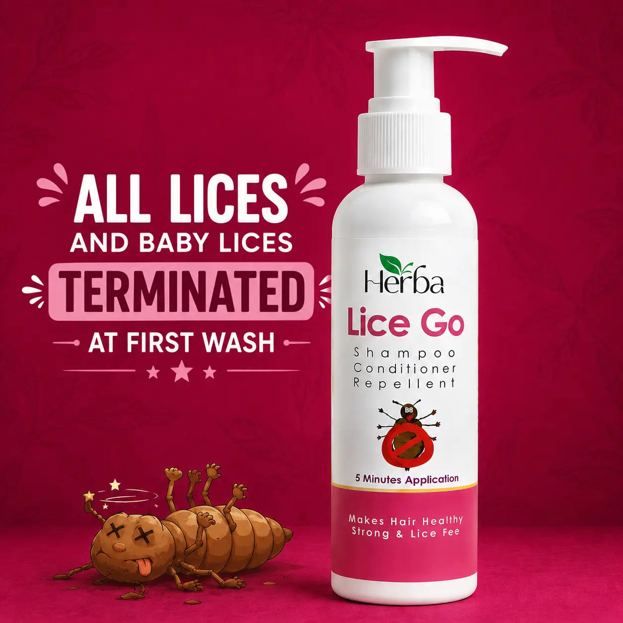 Herba Lice Go | Herbal Anti Lice Shampoo | No Harsh Chemicals.